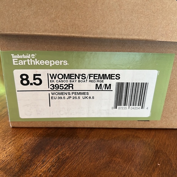 Timberland Earthkeepers Casio Bay boat shoes women’s size 8.5 Red New in Box - Picture 5 of 7